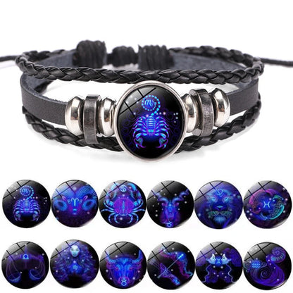 Zodiac Sign Charm Bracelets for Men and Women.