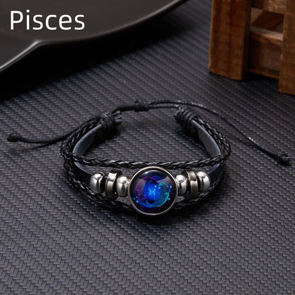 Zodiac Sign Charm Bracelets for Men and Women.